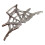 Halloween Hair Clip Black Spider Web Skeleton Hand Bat 1
