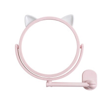 Foldable Wall-Mounted Makeup Mirror HD Adjustable Rotation