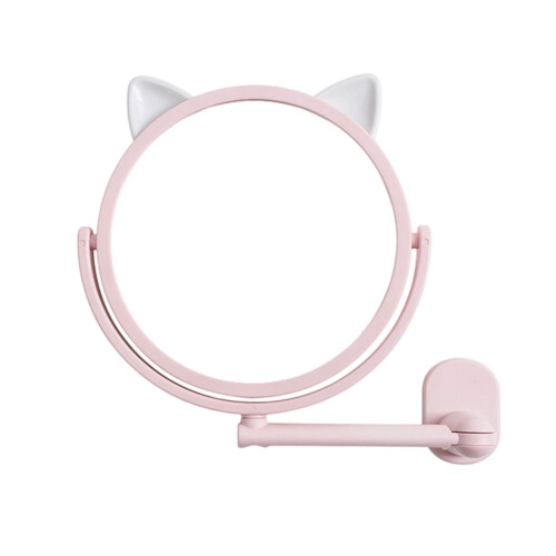 Foldable Wall-Mounted Makeup Mirror HD Adjustable Rotation