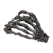 Halloween Hair Clip Black Spider Web Skeleton Hand Bat