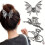 Halloween Hair Clip Black Spider Web Skeleton Hand Bat 3
