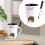 Red Ceramic Fondue Mug Set with Fork and Tea Light Warmer 1