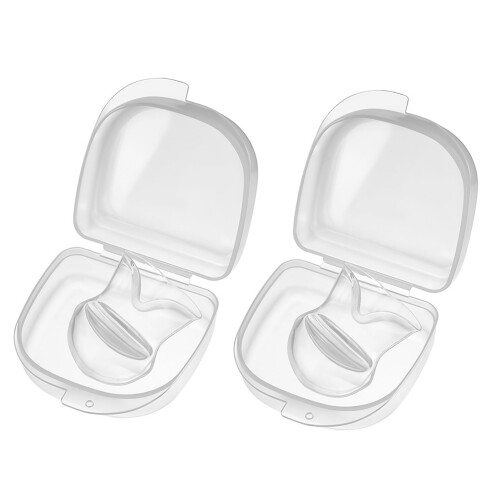 Tongue Retainer Silicone 2 pcs for Improved Sleep and 1