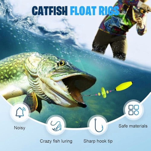 Catfish Fishing Set Takedown Rigs Peg Floats Circle Hooks 1