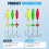 Catfish Fishing Set Takedown Rigs Peg Floats Circle Hooks 6
