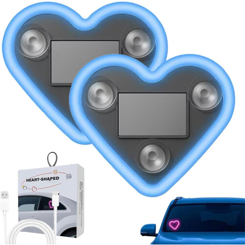Solar Heart-Shaped LED Ambient Light, IP65 Waterproof, 1