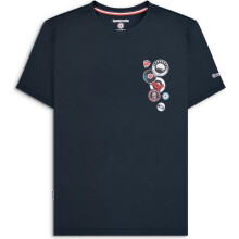 (XL, Navy) Lambretta Mens Badges Short Sleeve T-Shirt