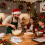 Christmas Baking Tools Set with Silicone Gloves and Rolling 6