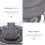 Hanging Bird Feeder Grey Front Porch 1 Pack 7.9 Inch 2