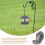Hanging Bird Feeder Grey Front Porch 1 Pack 7.9 Inch 7