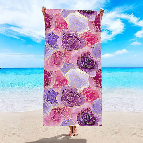 Beach Towel Microfiber Quick-Drying Double-Sided Velvet