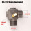 Air Compressor Check Valve 3-Port Cast Iron 1 Pc 1