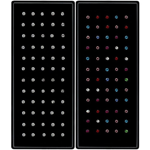Stainless Steel Nose Studs 60 pcs 25G 1.8mm 2