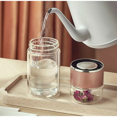 Tryteava Glass Tea Infuser 420ml Green 1