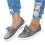 Willtoo Women's Suede Loafers Slip-On Platform Flat with 3