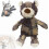 Squeaky Plush Bear Toy for Dogs Blue Large 1