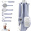 Blue Kitchen Helper Set Stainless Steel 4-Piece 1