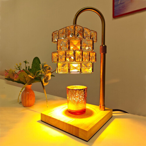 Candle Warmer Lamp Dimmable RGB Adjustable Height Remote 1