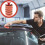 Car Wax Applicator with Handle Orange 5 pcs 3