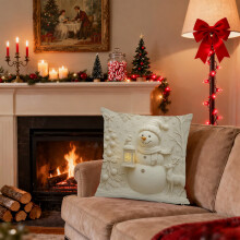 Christmas Pillow Set 45x45cm Soft Holiday Decor Cushions No
