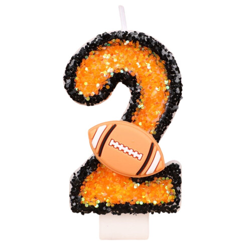 Birthday Number Candles Glitter Cake Topper 2 pcs