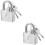 Small Silver Padlock with Key 2 Pieces 6
