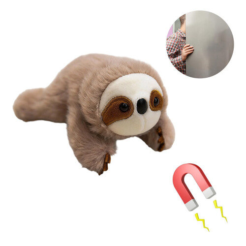Animal Plush Magnet Soft Fridge Sticker Khaki
