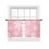 Snowflake Sheer Curtains Pink White 2 Panels 52x45 Rod 1