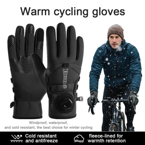 Winter Warm Gloves Unisex Extended Thick Windproof Cycling 2