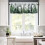 Forest Valance Curtains Watercolor Green Misty Tree 4