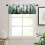Forest Valance Curtains Watercolor Green Misty Tree 5