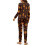 Women's Dog Paw and Maple Leaf Pajama Set S 5