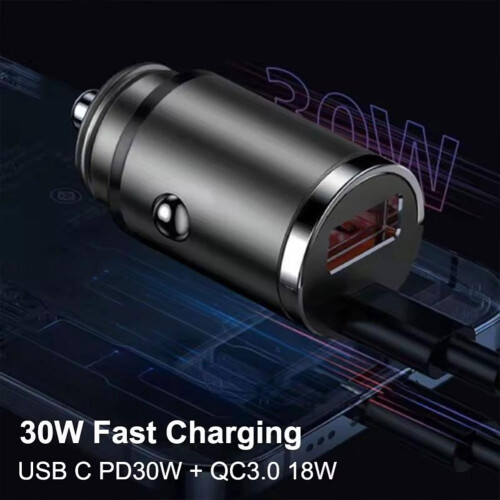 100W PD Car Charger for iPhone Mini USB-C 2