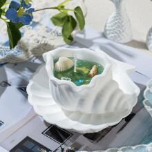 Conch Scented Candle Jelly Wax Ocean Shape Home Decor