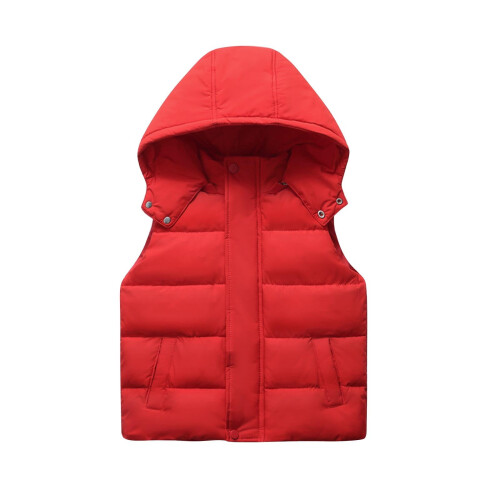 Kids Thermal Sleeveless Vest Zip Front Polyester 3-12Y 1