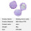 Mini Hair Brush with Mirror Portable Foldable Comb 1 Pack 3