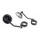 Motorcycle Rear View Mirror Black 38-41mm Fork Mount 1