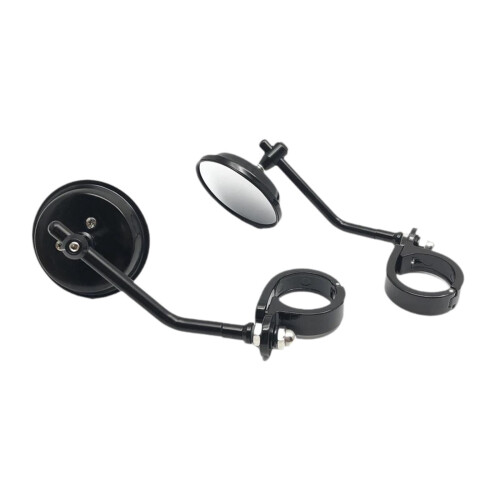 Motorcycle Rear View Mirror Black 38-41mm Fork Mount