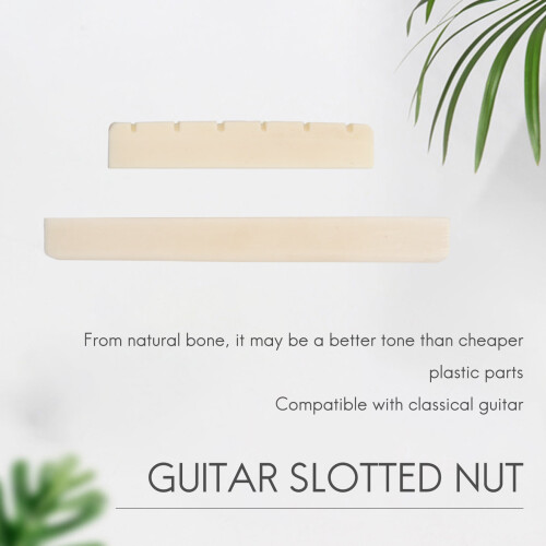 Classical Guitar Bone Saddle and Nut Set 1