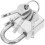 Small Silver Padlock with Key 2 Pieces 5