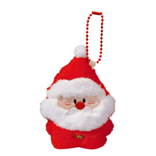 Mini White Christmas Plush Ornament 3 Inch 1