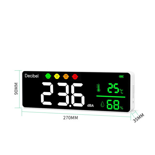 Digital Sound Temperature Humidity Meter 3-in-1 2