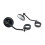 Motorcycle Rear View Mirror Black 38-41mm Fork Mount 3