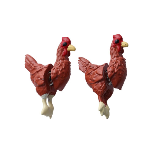Cartoon Chicken Ear Pins Allergy-Resistant Alloy Dangle