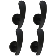 Curtain Tieback Hook Aluminum Alloy Wall Mounted 4 pcs