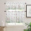 Floral Kitchen Curtains Set Blue Pink Daisy 3-Piece 2