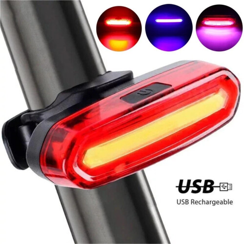 COB Bicycle Tail Lamp IPX6 Waterproof 6 Modes 600mAh