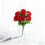 Artificial Red Poinsettia Flowers with Stems 4 Pcs 8