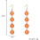 Daisy Drop Dangle Earrings for Women White Yellow Orange 3
