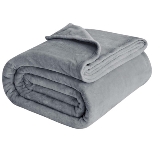 Microplush Fleece Blanket Grey 100x150 cm